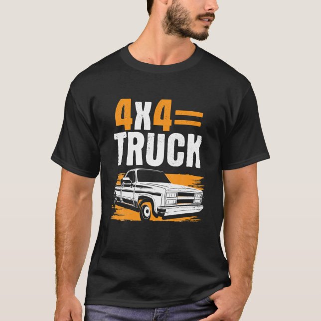 Camiseta Recogida 4X4 de camiones offroad SUV | Rockabilly  (Anverso)