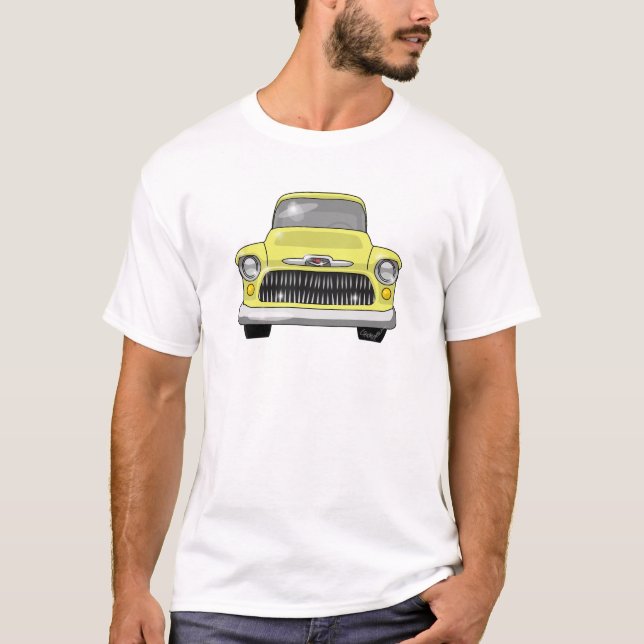 Camiseta Recogida amarilla de 1957 Chevy (Anverso)