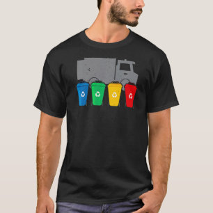 Camiseta Recogida de basura de camiones de basura Pre-recic