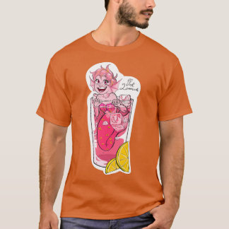 Camiseta Recogida de bebidas de sirena de lamonada rosa