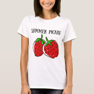 Camiseta Recogida de fresas, recogida de frutas, recogida v