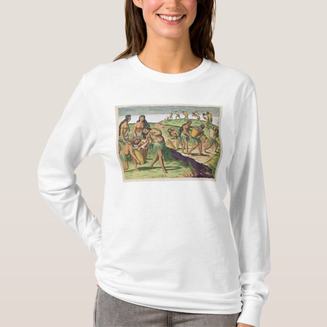 Camiseta Recogida de la comida para el almacén comunal (Anverso)
