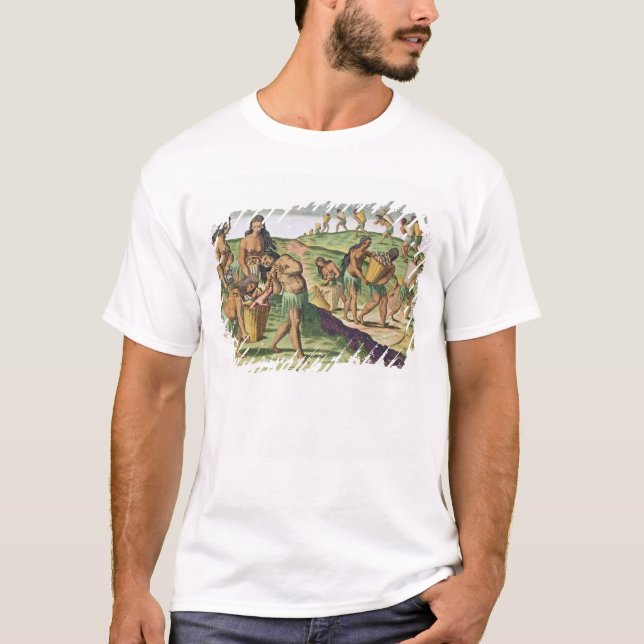 Camiseta Recogida de la comida para el almacén comunal (Anverso)
