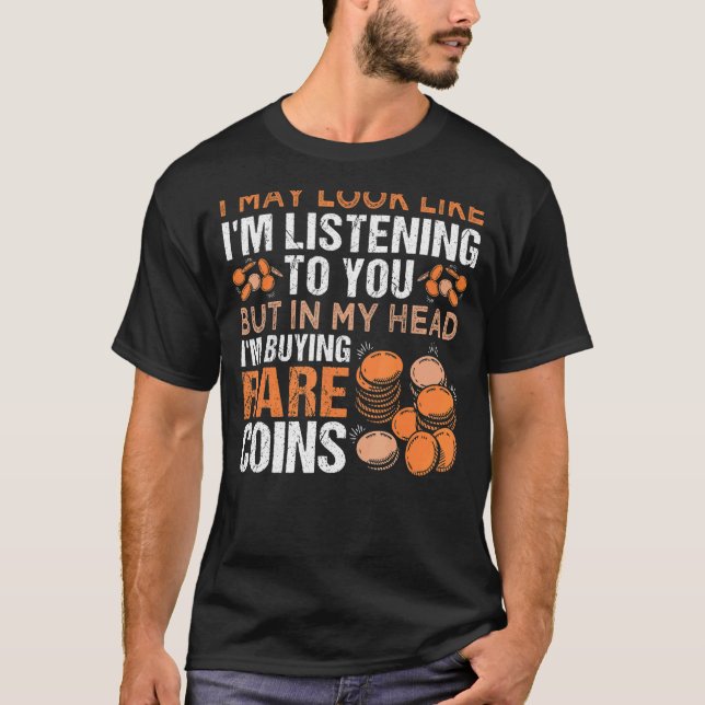 Camiseta Recogida de monedas de colección numismática (Anverso)