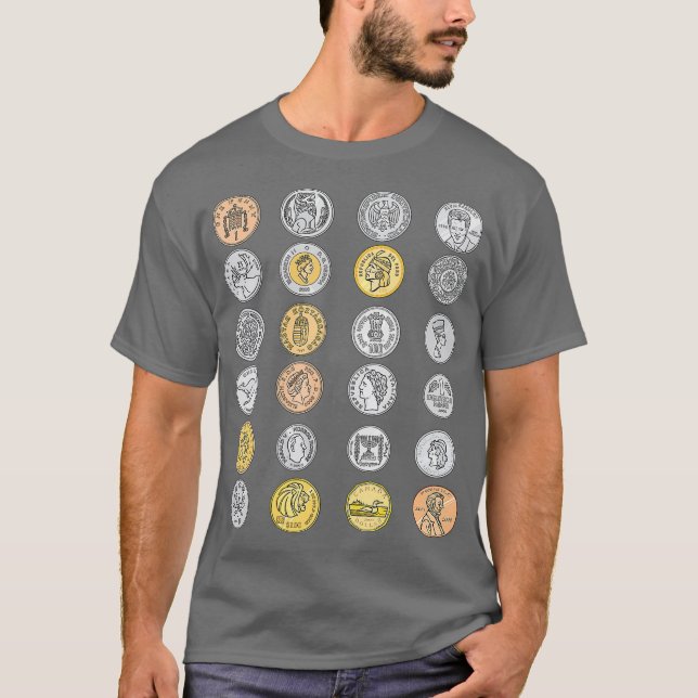 Camiseta Recogida De Monedas Para El Recaudador De Monedas  (Anverso)