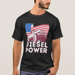 Camiseta Recogida mecánica de diesel de la bandera estadoun
