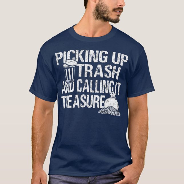 Camiseta Recogiendo Basura Y Llamándola Treasure Buceo (Anverso)