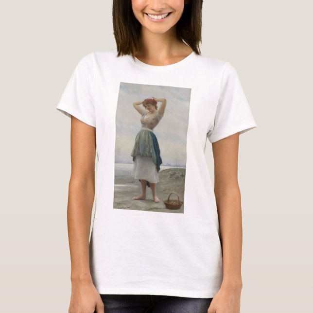 Camiseta Recolección de guijarros en la playa (Anverso)