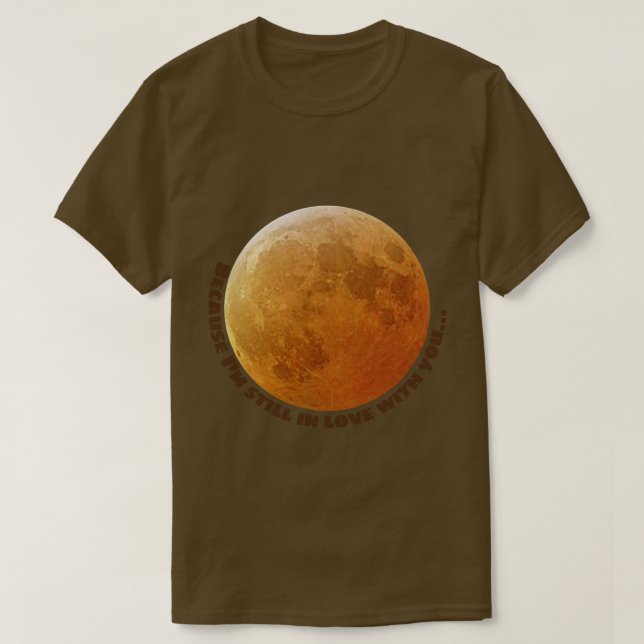 Camiseta Recolectar imagen y texto de la luna (Diseño del anverso)