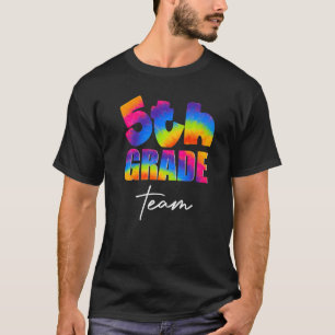 Camiseta Reconocimiento de color de tie de equipo de quinto