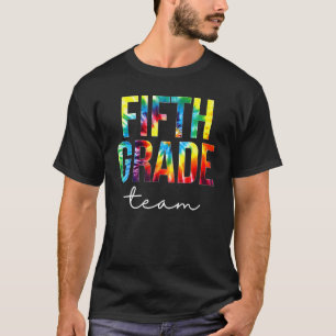 Camiseta Reconocimiento de color de tie de equipo de quinto