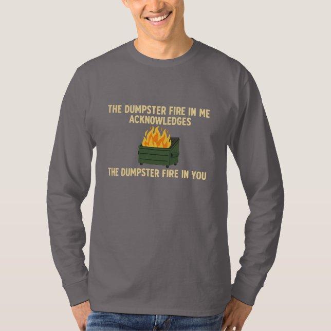 Camiseta Reconocimiento de incendio de basurero (Anverso)
