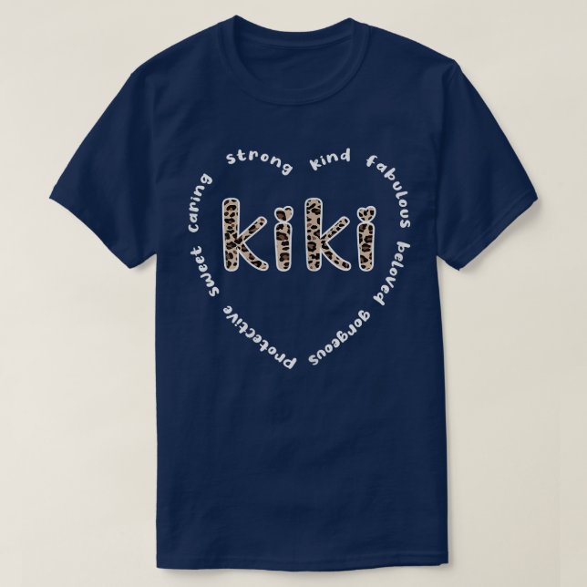 Camiseta Reconocimiento de la abuela kirguisa al corazón de (Diseño del anverso)