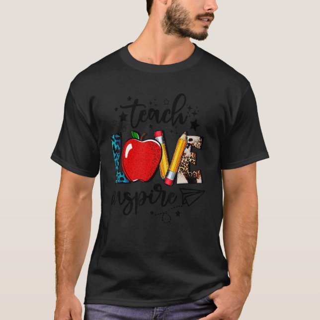 Camiseta Reconocimiento de profesora de amante del leopardo (Anverso)