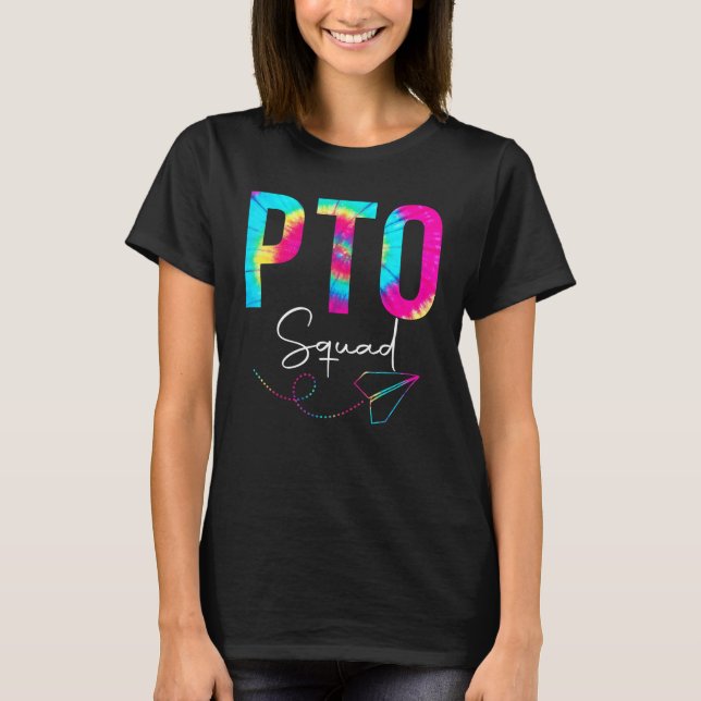 Camiseta Reconocimiento de Pto Squad Tie Dye Back To School (Anverso)