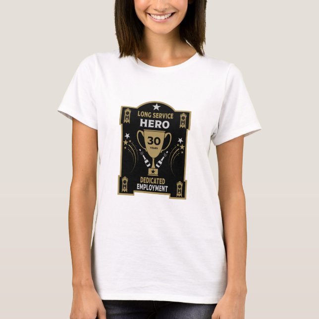 Camiseta Reconocimiento del servicio de empleo a largo plaz (Anverso)