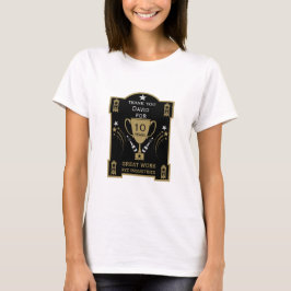 Camiseta Reconocimiento del servicio de empleo a largo plaz