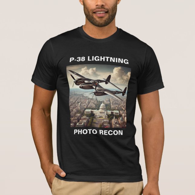 CAMISETA RECONOCIMIENTO FOTOGRÁFICO DE ILUMINACIÓN P-38 (Anverso)