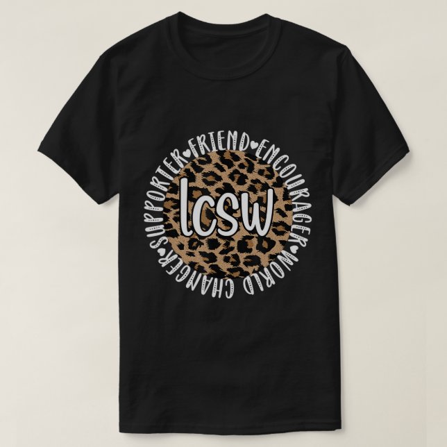 Camiseta Reconocimiento LCSW Mejor Licencia Social Clínica (Diseño del anverso)