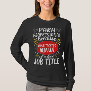 Camiseta Reconocimiento Paraprofesional Ninja Multitarea A