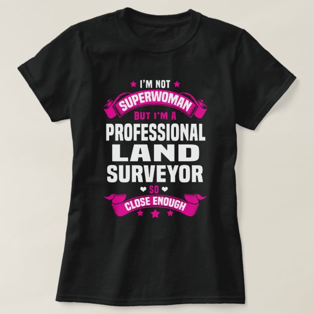 Camiseta Reconocimiento profesional de tierras (Diseño del anverso)