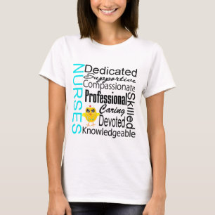 Camiseta Reconozca a una enfermera: Collage del