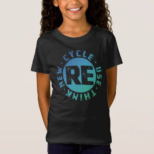 Camiseta Reconsideración de reciclaje del Día de la Tierra 