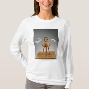 Camiseta Reconstrucción modelo del diseño de da Vinci