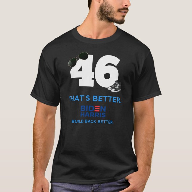Camiseta Reconstruir mejor Biden Harris 46 (Anverso)
