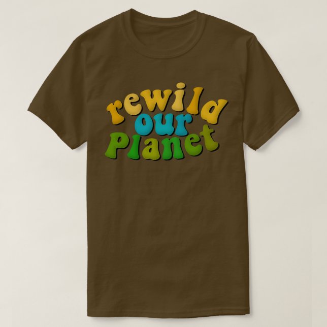 Camiseta Reconstruir nuestra defensa ambiental del planeta (Diseño del anverso)