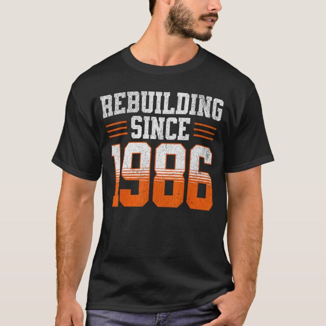 Camiseta Reconstruyendo desde la época de 1986 (Anverso)