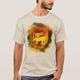 CAMISETA RECOPILACIÓN DE REGALOS DE BANDERA DE SRI LANKA -