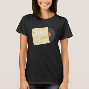 Camiseta Recopilador de registros de vinilo de Disk Taker