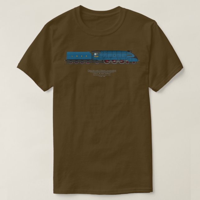 Camiseta Récord de velocidad Mallard 1938 126 MPH 1 (Diseño del anverso)