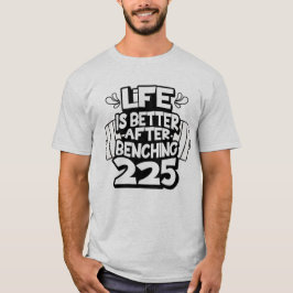 Camiseta Récord personal de levantamiento de pesas de 225 l
