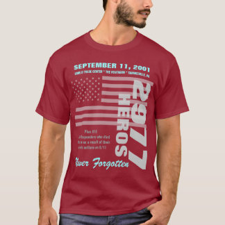 Camiseta Recordando 9/11 - El doble echó a un lado