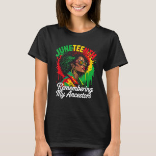 Camiseta Recordando a mis antepasados mujeres negras