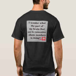 Camiseta Recordando los números de teléfono, divertido