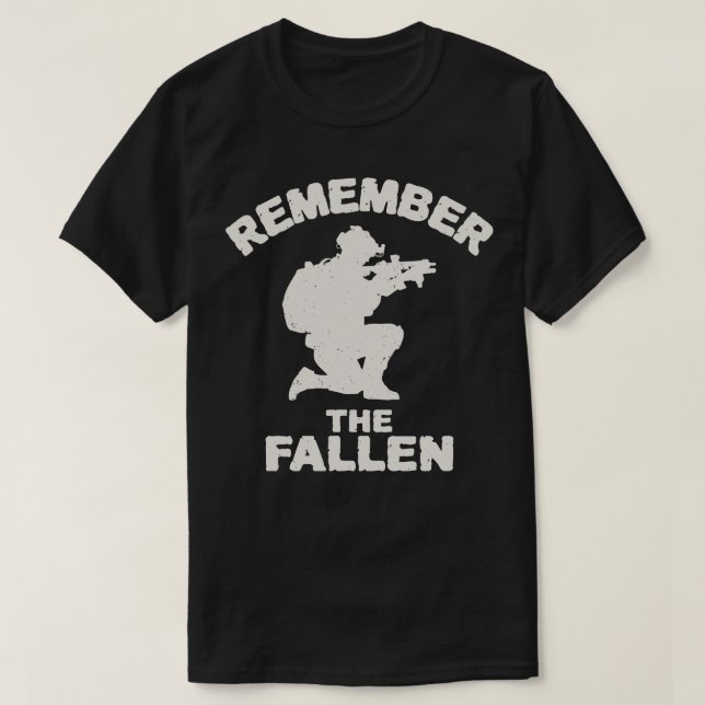 Camiseta Recordar las caídas (Diseño del anverso)