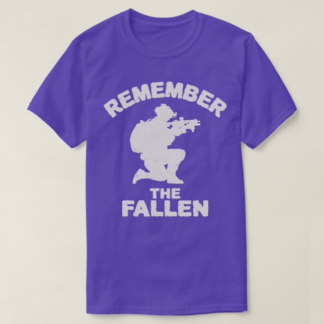 Camiseta Recordar las caídas (Diseño del anverso)