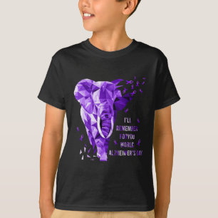 Camiseta Recordará Para Usted Mundo Alzheimerheimer Awaren