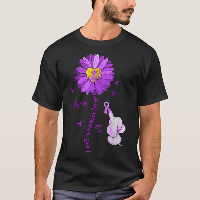 Camiseta Recordaré por ti a los elefantes Alzheimer (Anverso)