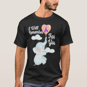 Camiseta Recordaré por ti Elephant Ribbon Alzheimers