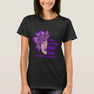 Camiseta Recordaré por ti mariposa Alzheimer Awarenes