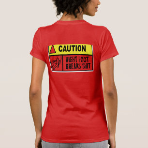 Camiseta recordatoria suave cuando se desvían