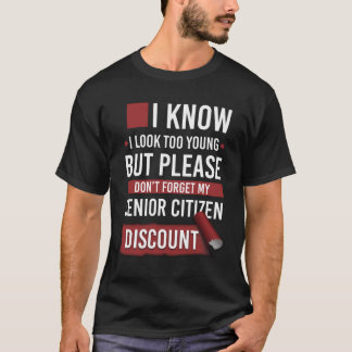 Camiseta Recordatorio de descuento para adultos mayores cit
