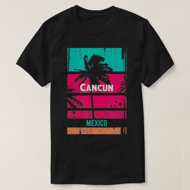 Camiseta Recordatorio de México para el recuerdo de Cancún (Diseño del anverso)