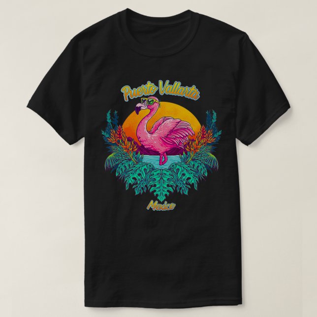 Camiseta Recordatorio de Puerto Vallarta Souvenir México (Diseño del anverso)