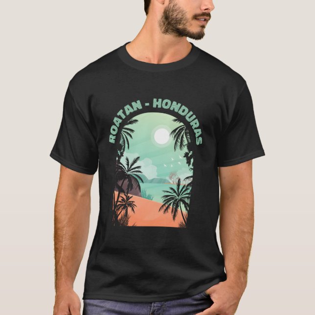 Camiseta Recordatorio de Roatan Honduras (Anverso)