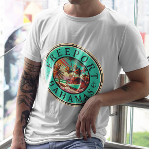 Camiseta Recordatorio de viaje de Sunset de Freeport Bahama